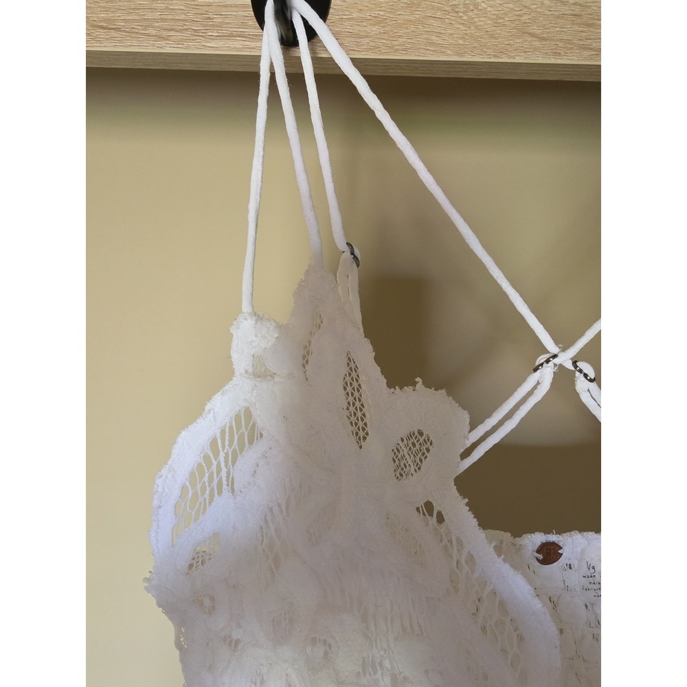 FREE PEOPLE Adella White Bralette Bra SIZE M/L - Picture 8 of 14